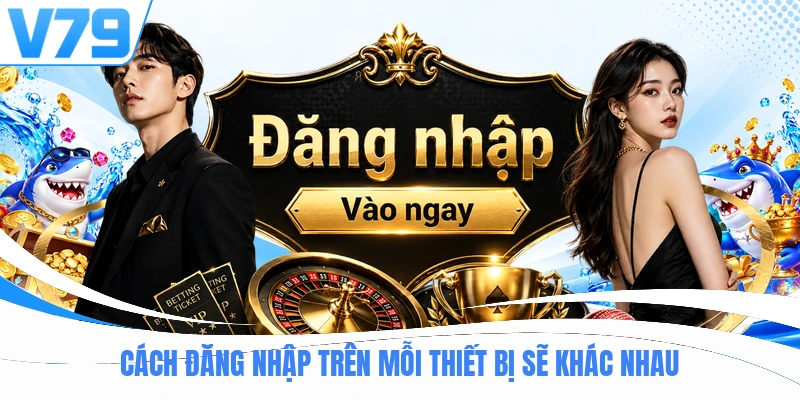 Cách đăng nhập trên mỗi thiết bị sẽ khác nhau